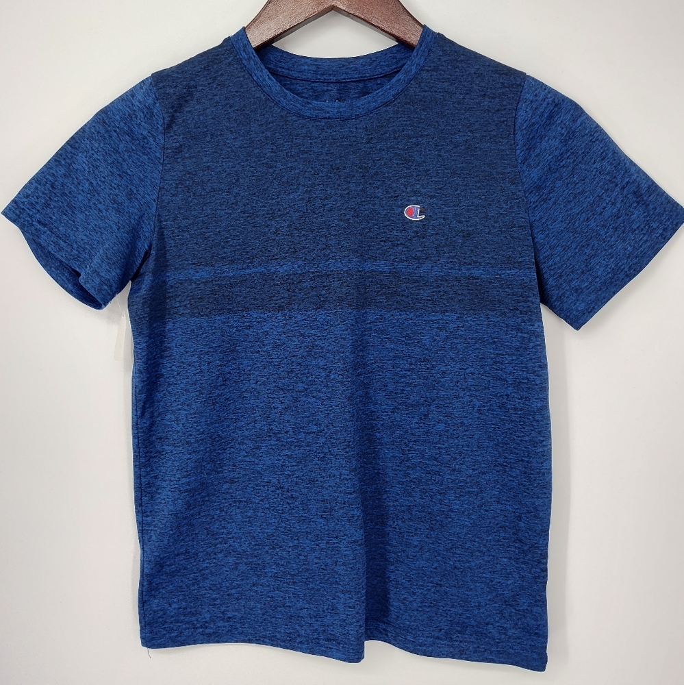 Champion Blue Heathered Youth Athletic Tee Size 14/16